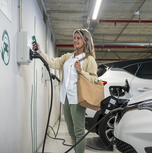 How to use the electric recharging points