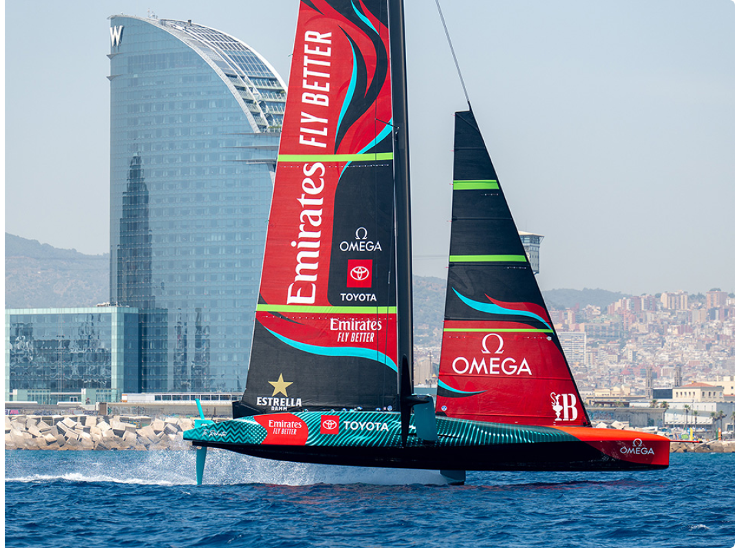 Compétition de voile America's Cup et parking BSM Rius i Taulet